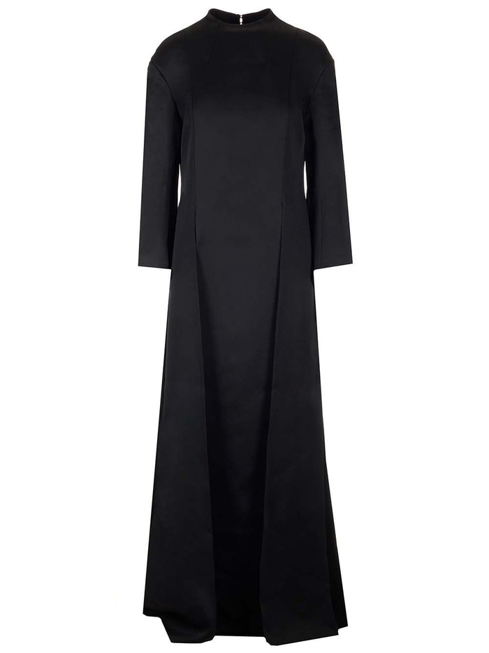 Clite long dress Black Self(): Acetate