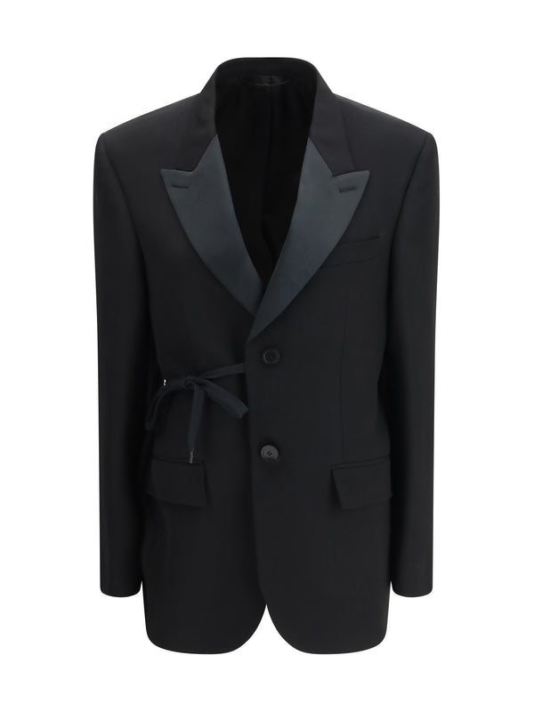 Balenciaga 100% wool blazer in black