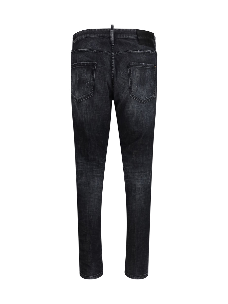 Jeans Teddy Wash Black Cotton