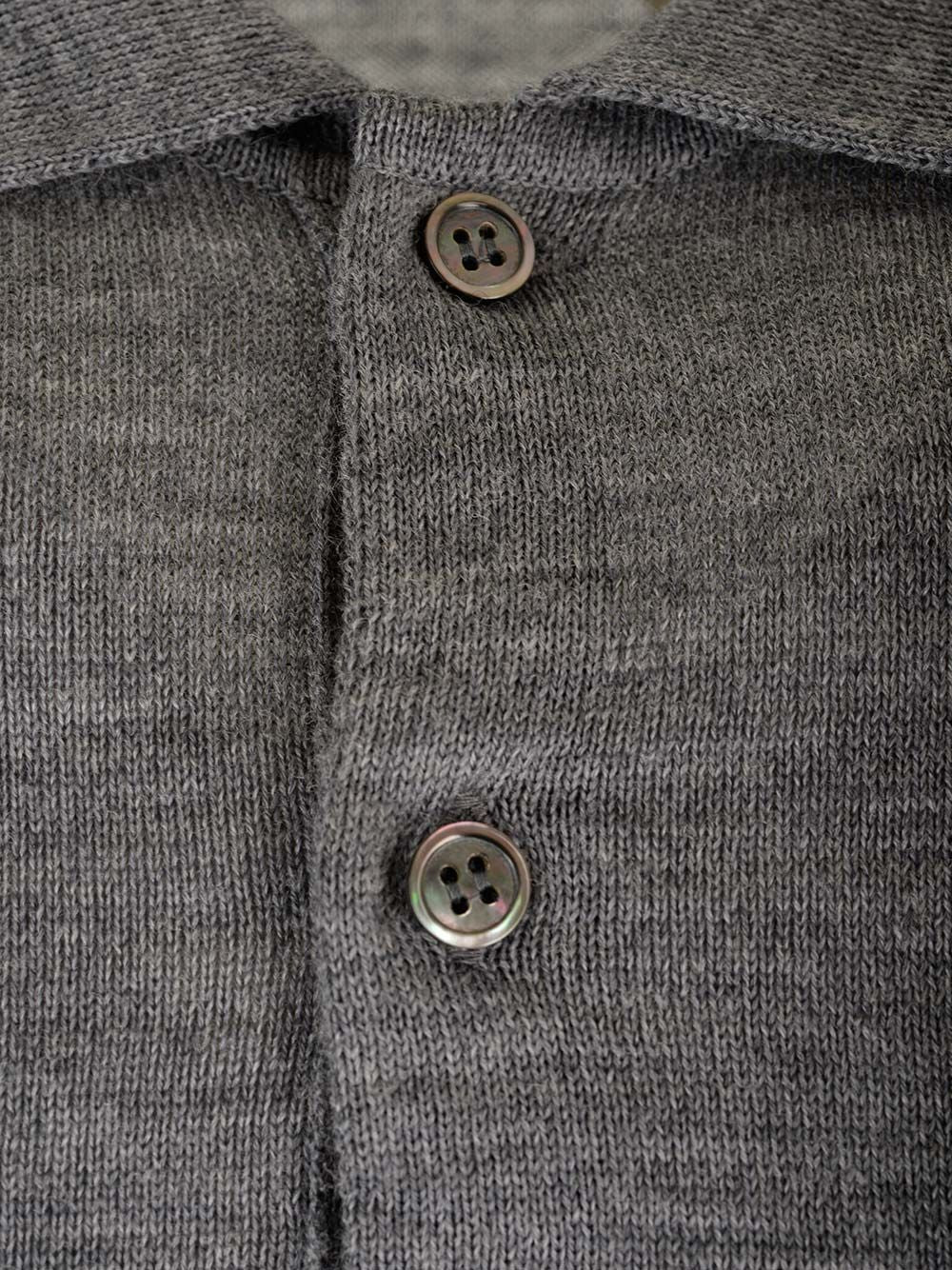 wool polo shirt Grey