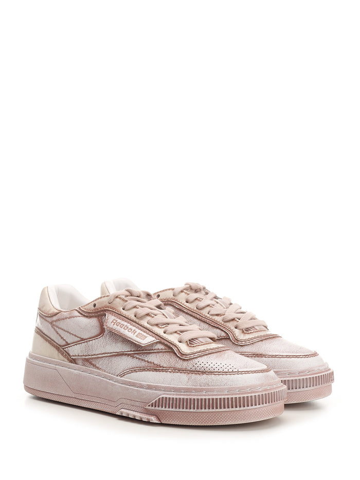 Club C Ltd Clay Wash Leather Sneakers