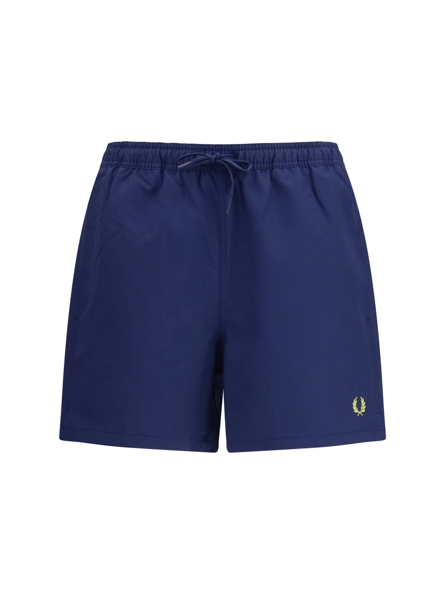 Fred Perry 100% Recycled Polyester swim shorts in navy