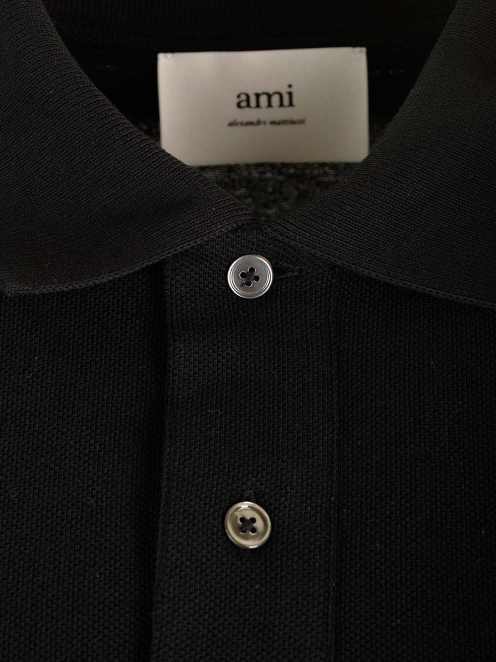 Ami de coeur polo Black Npu-coton Biologique Shirt