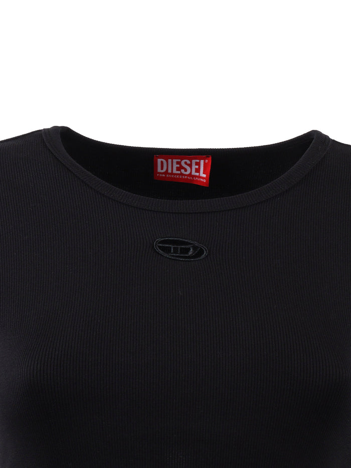 Jersey Tops Black Cotton Elastane Top