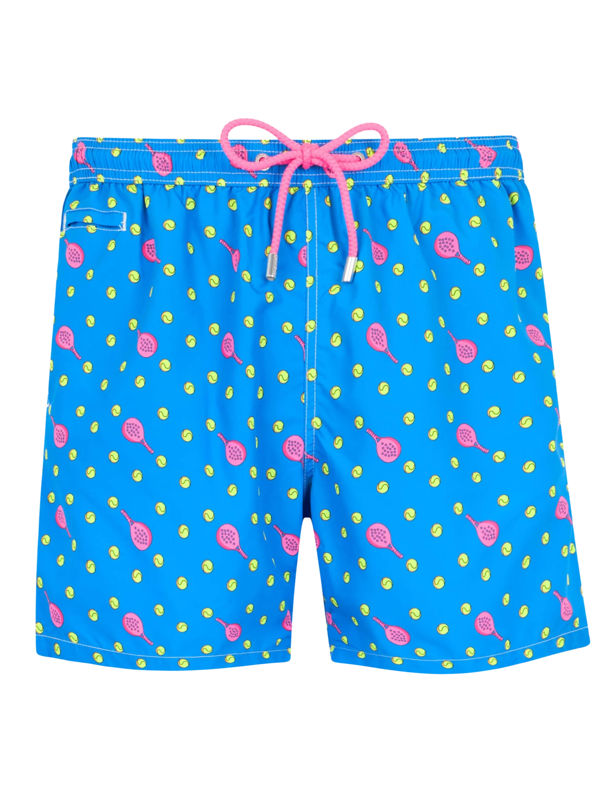 Man Lightweight Fabric Swim-Shorts Lighting Micro Fantasy With Padel Print Sky Swimshort