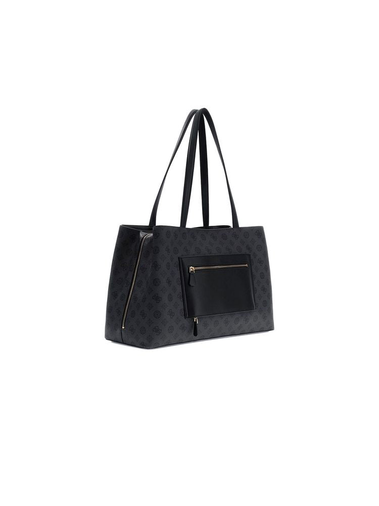 Guess 100% Polyurethane tote bag in charcoal