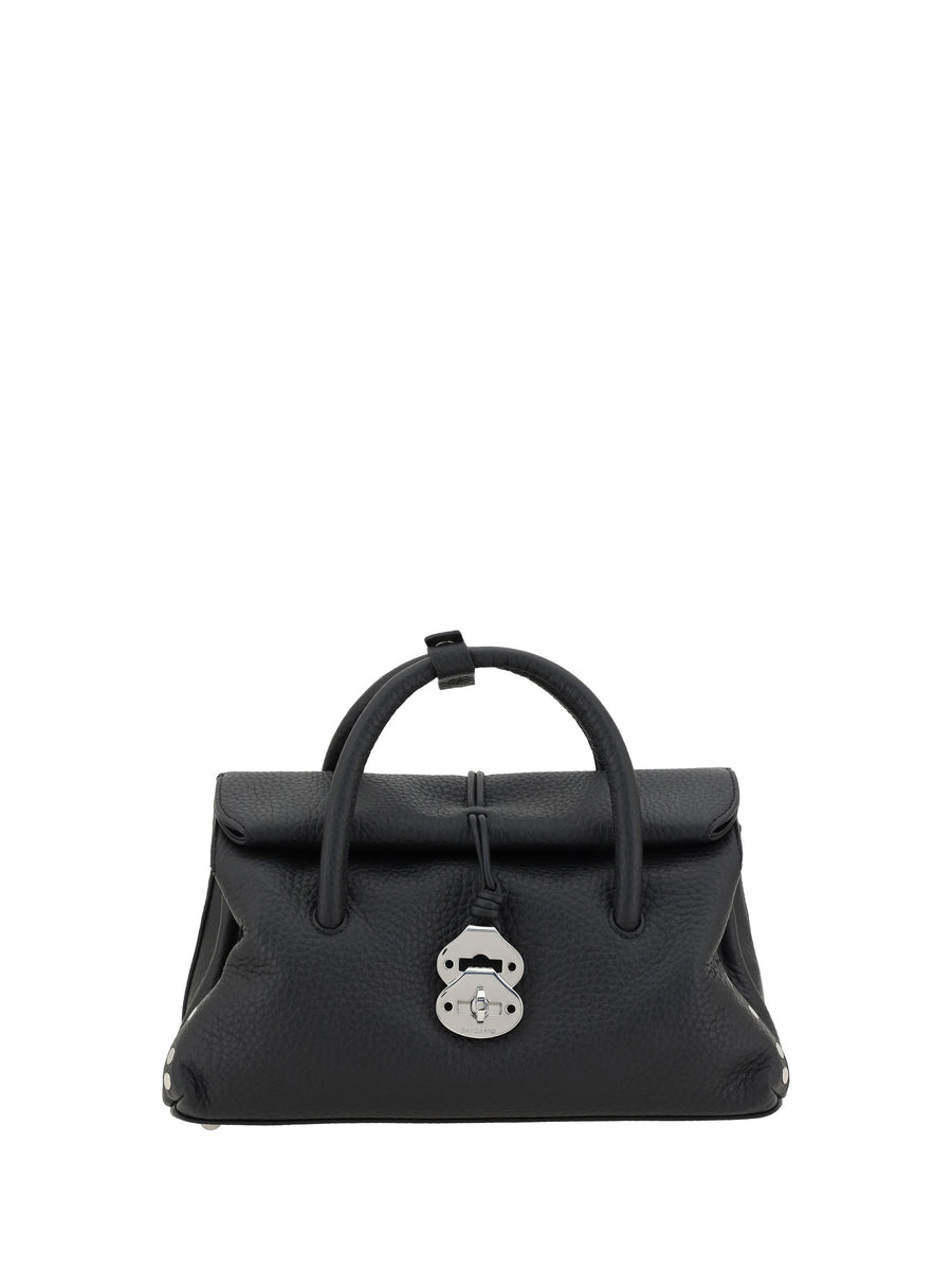 Dotta Centauro Shoulder Bag Black Nero Calf Leather Bos Taurus
