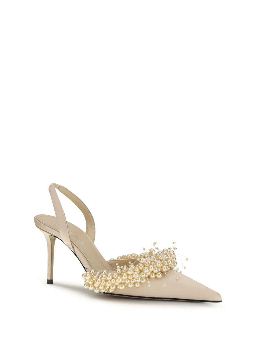 Slingback Pumps Golden Silk