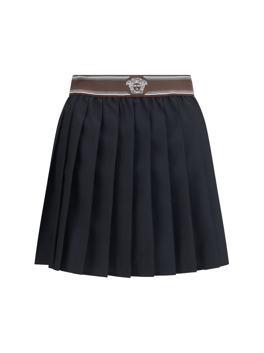 Skirt Medusa 95 Pleated Black Fabric