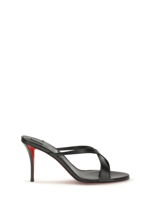 Sandals Mulazee Cross Black Black/lin