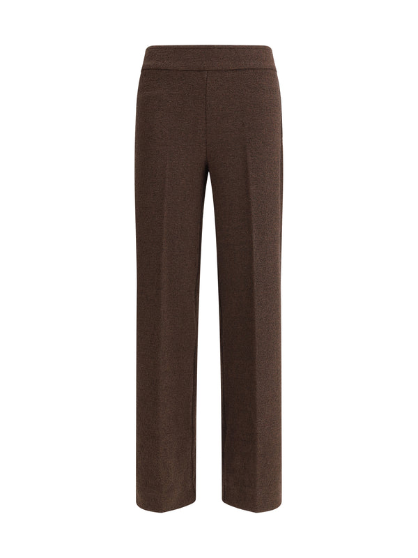 Avenue Montaigne 62% Polyester; 37% Cotton; 1% Elastane trousers in brown