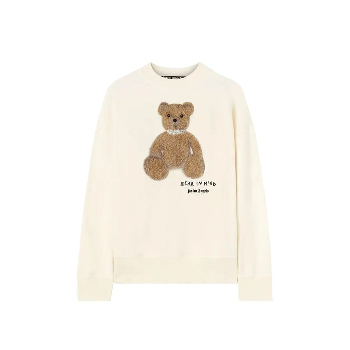Bear Mind Sweatshirt White Cotton