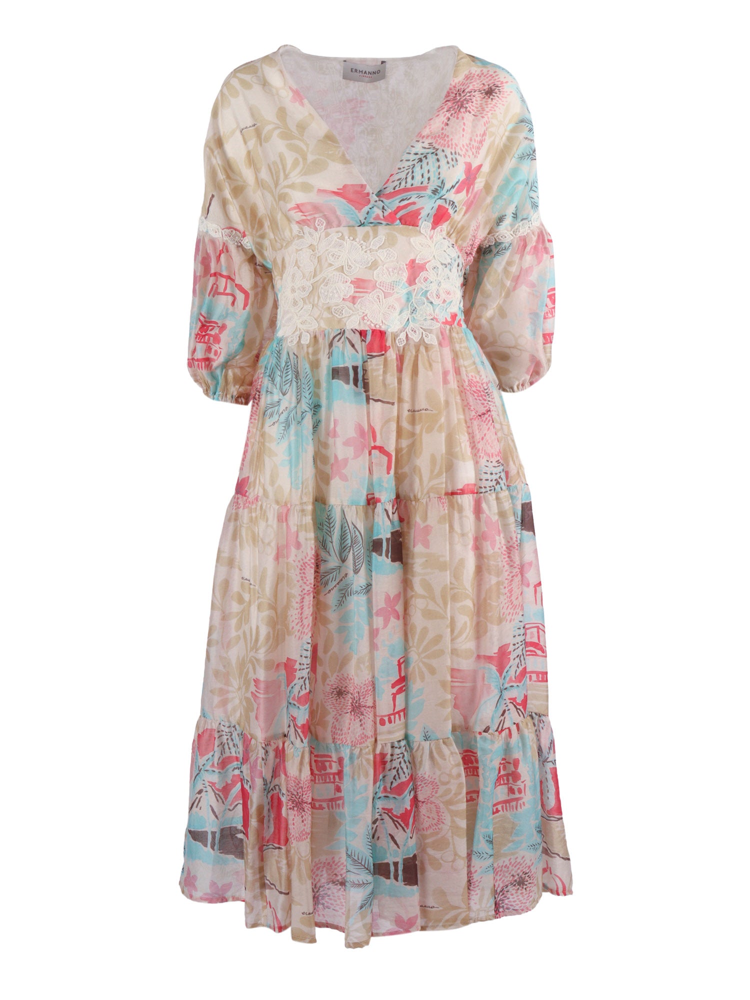 Midi Dress Beige