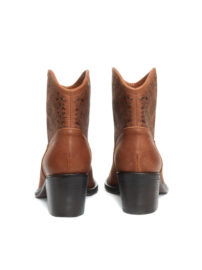 Low brown campers Leather Sole Booties