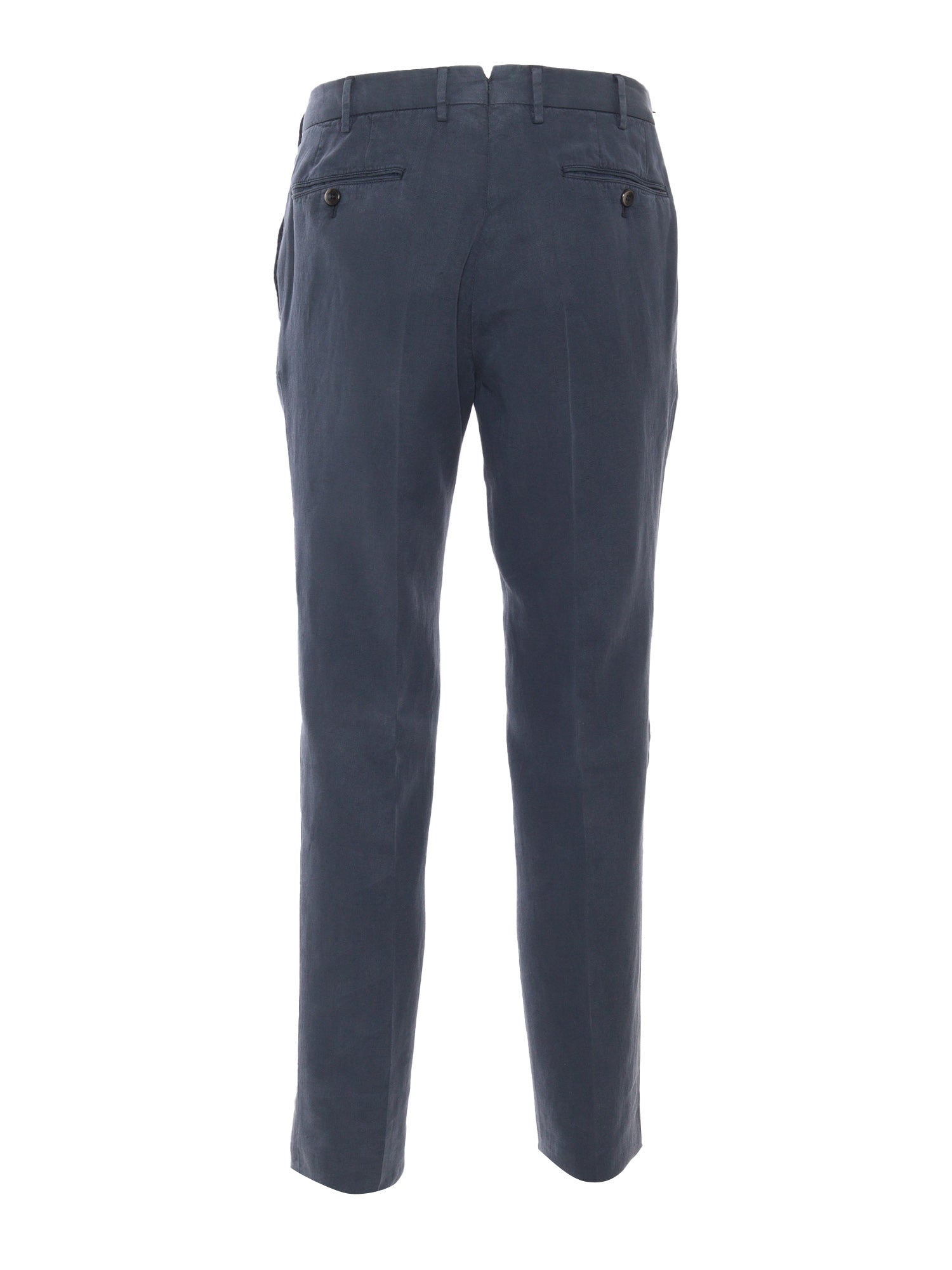 Blu slim trousers Multicolor Lyocell Linen Cotton Pant