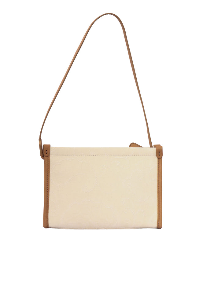 BAG White Cotton Linen Lining Polyester Handbag