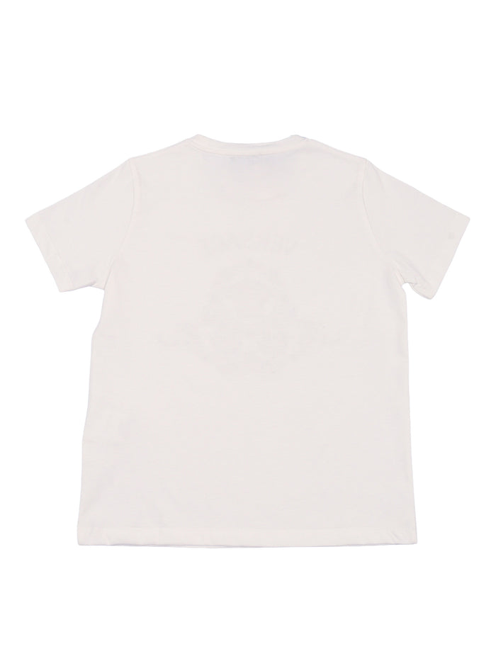 T-Shirt White Cotton Short Sleeves