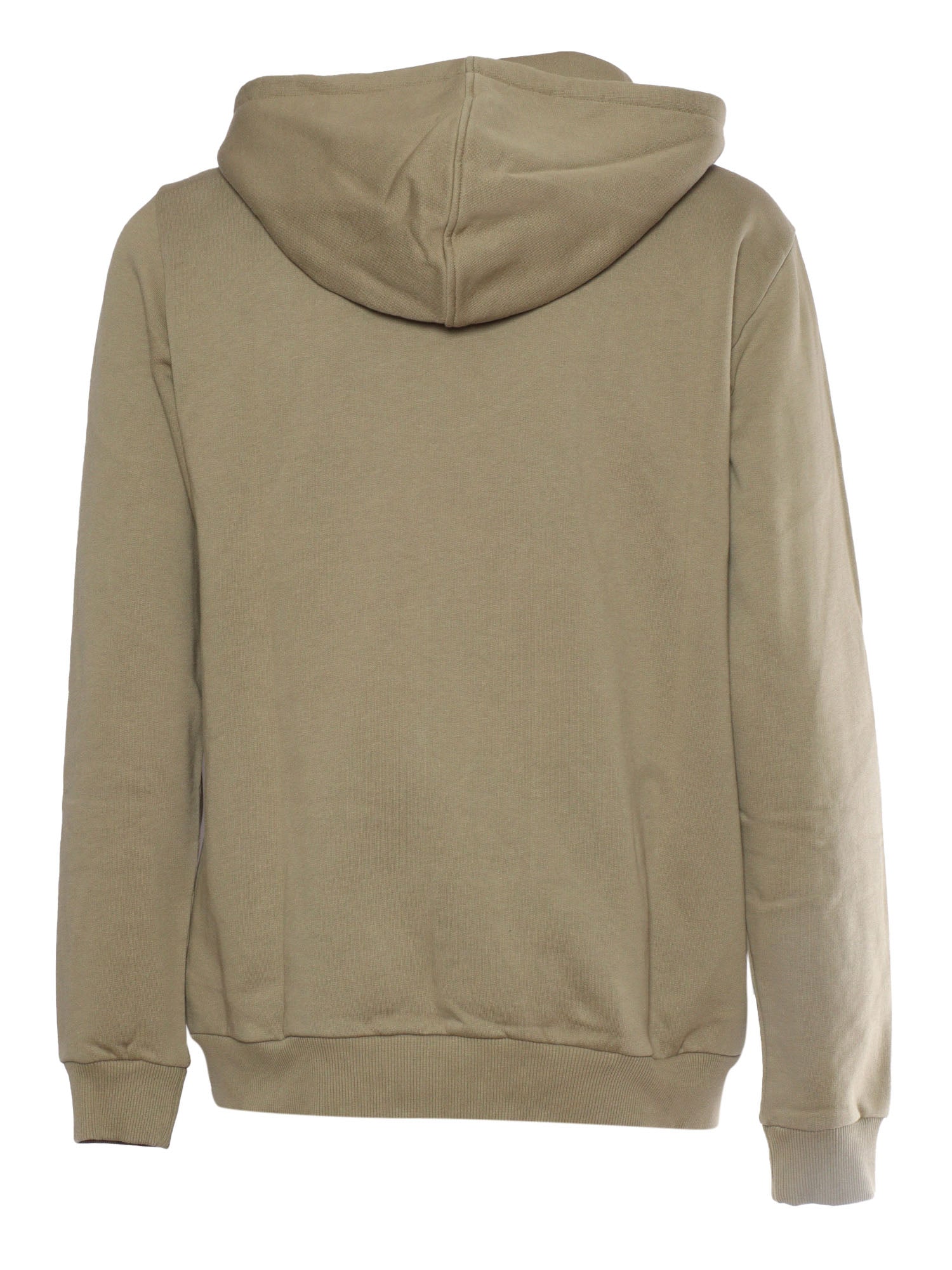 Sweater with logo Green Cotton Hoodie