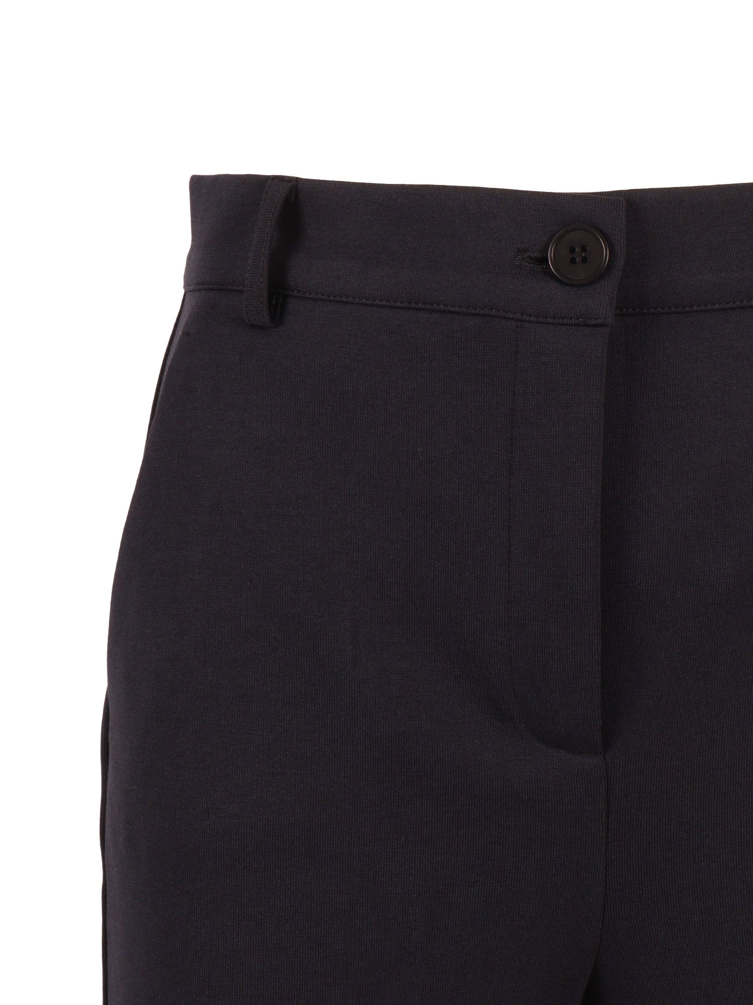 TROUSERS Blue Cotton Polyester Pant