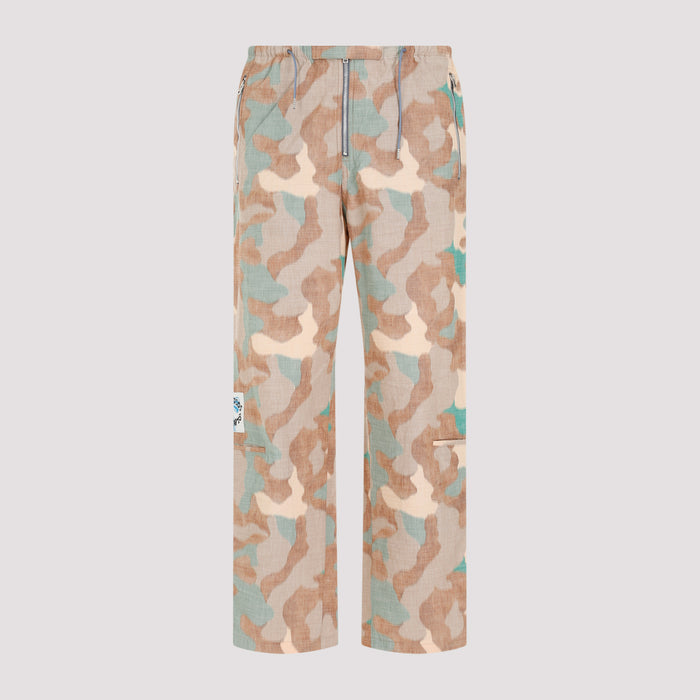 Cotton Pants Multicolour Polyester