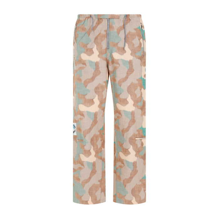 Cotton Pants Multicolour Polyester