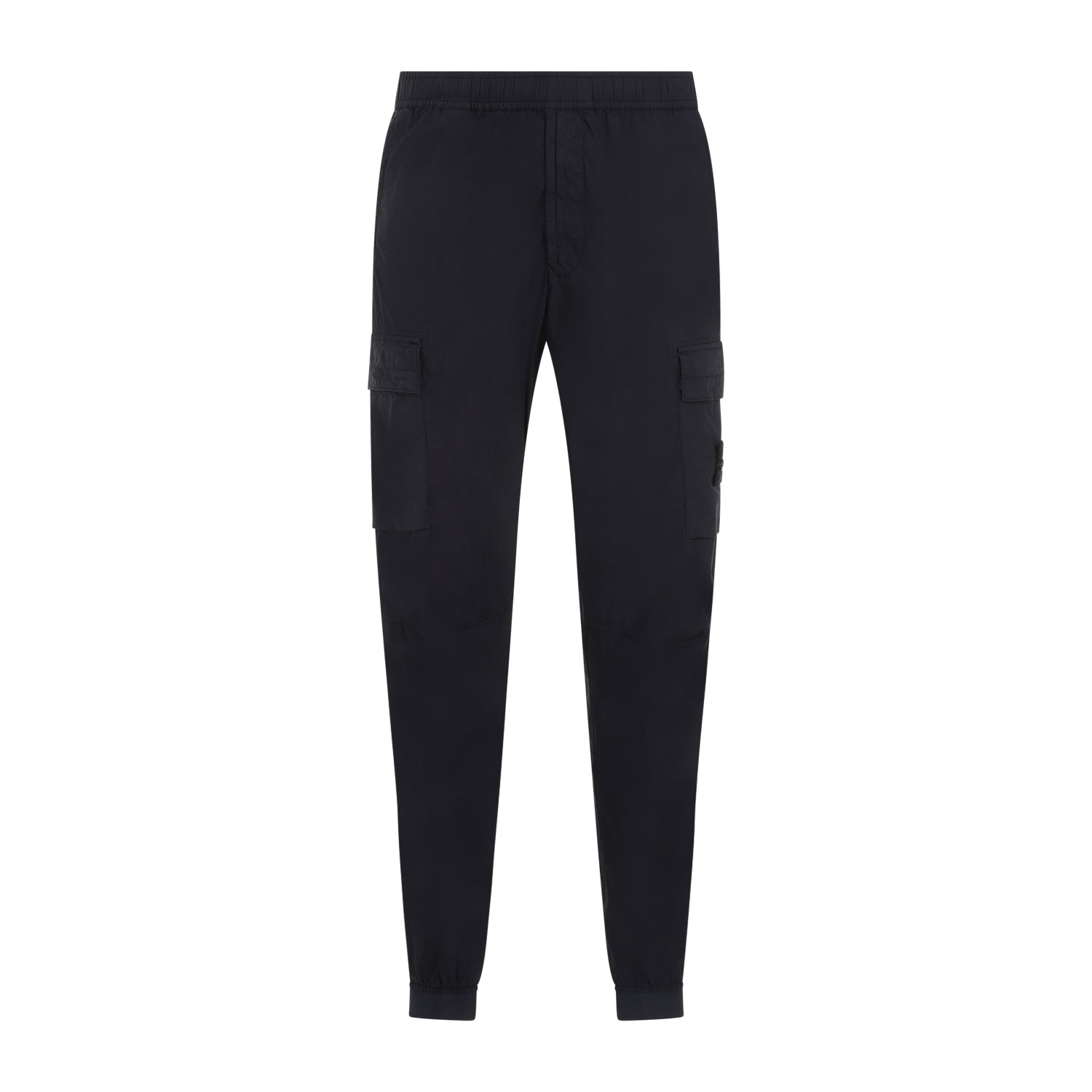 Cotton Cargo Pants Blue Elastan