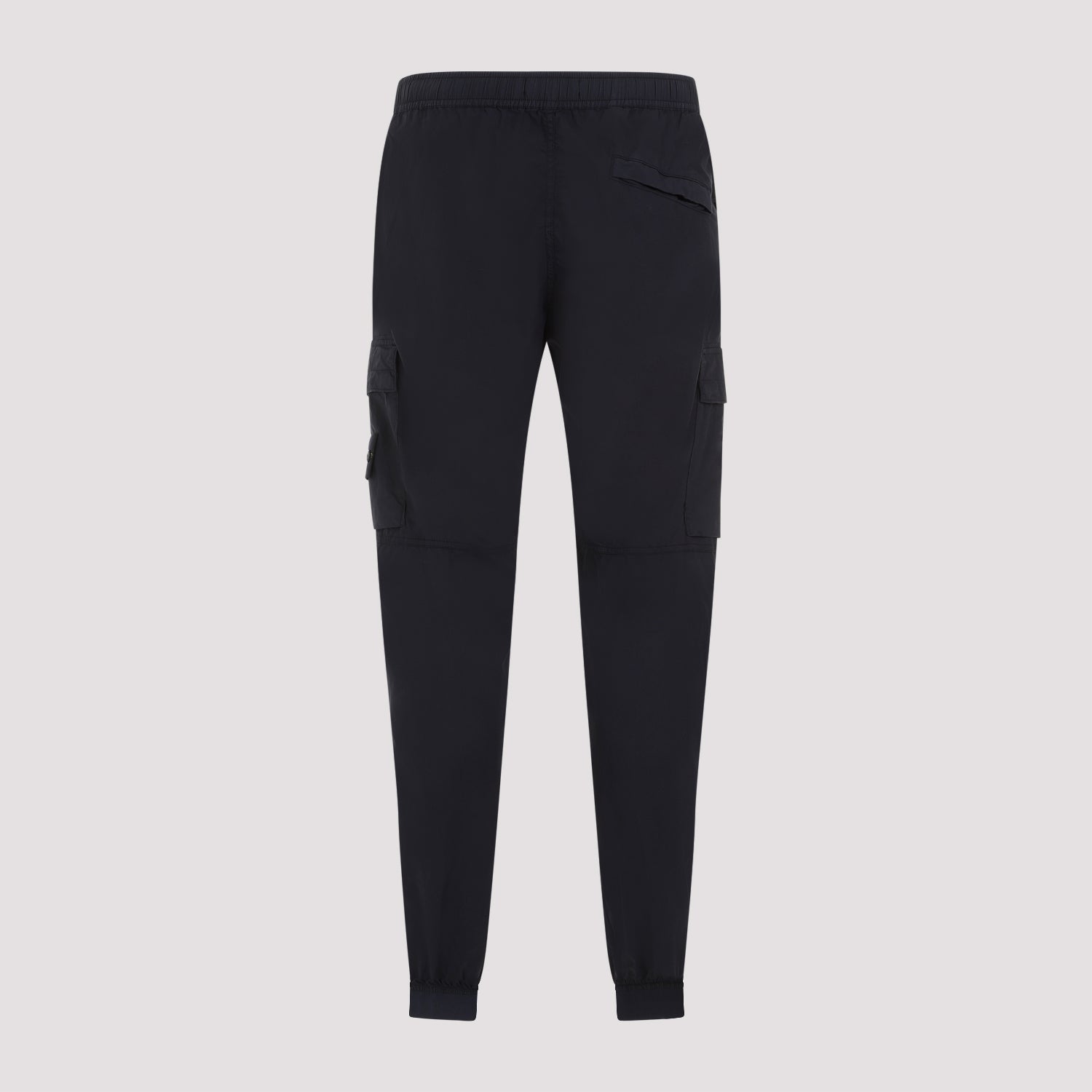 Cotton Cargo Pants Blue Elastan