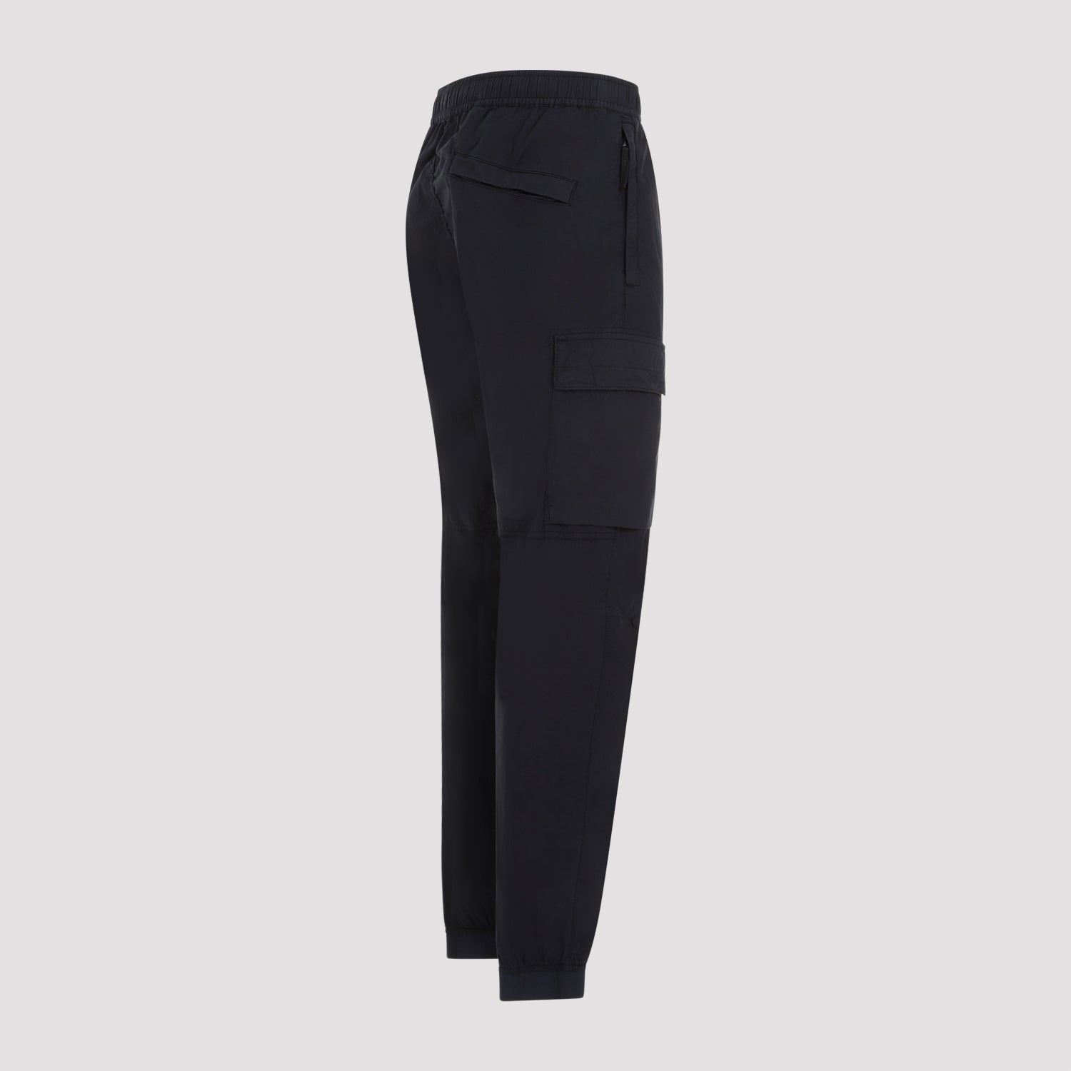 Cotton Cargo Pants Blue Elastan