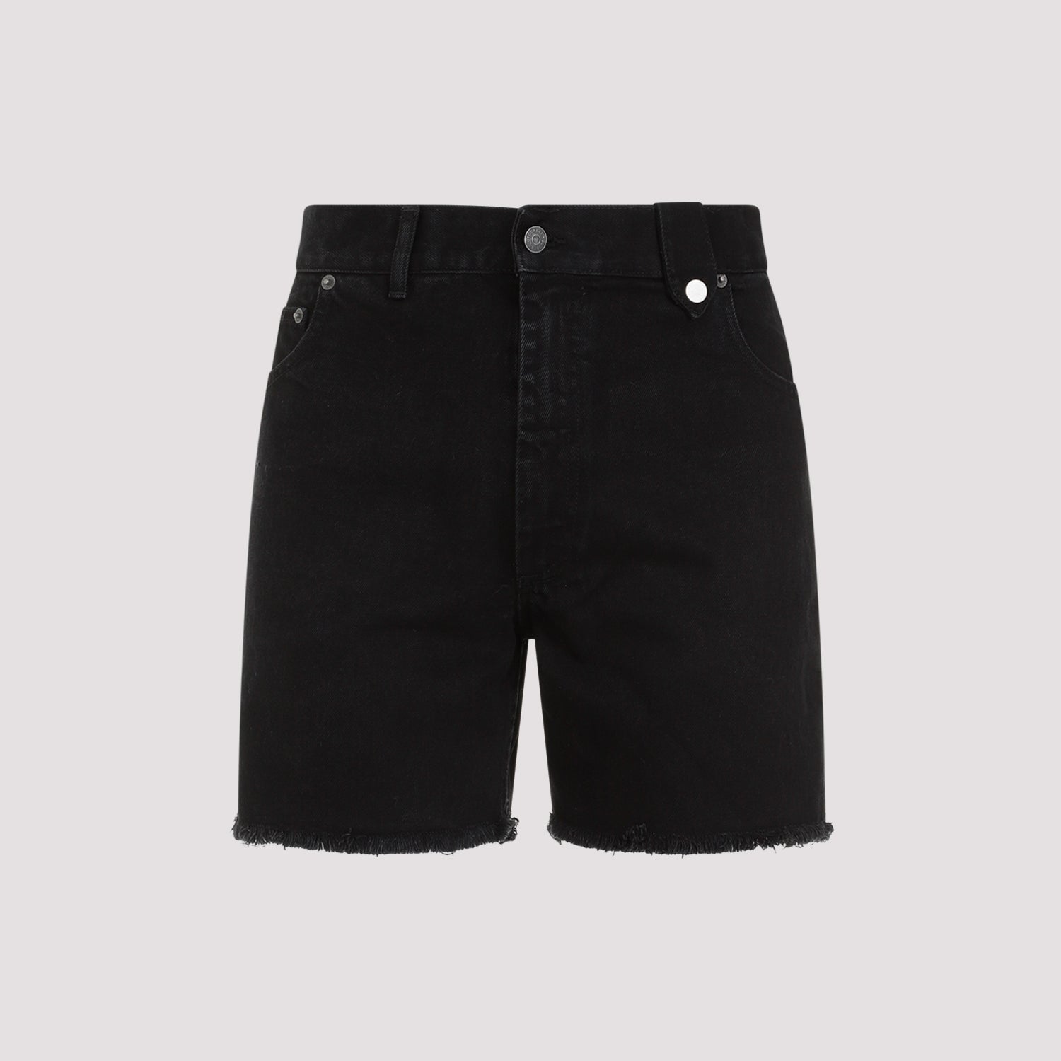Denim Shorts Black Cotton Pant