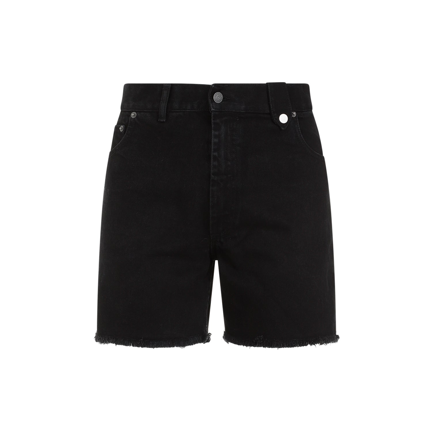 Denim Shorts Black Cotton Pant