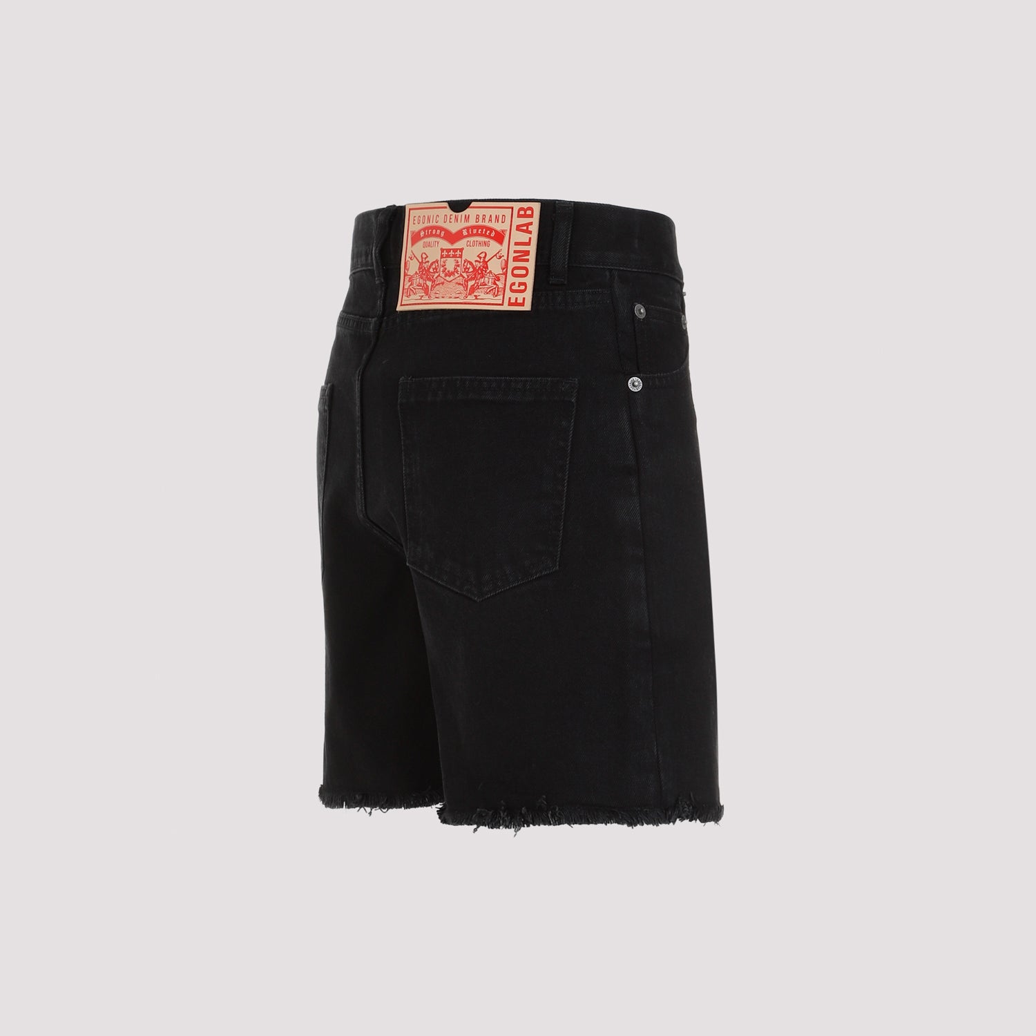 Denim Shorts Black Cotton Pant