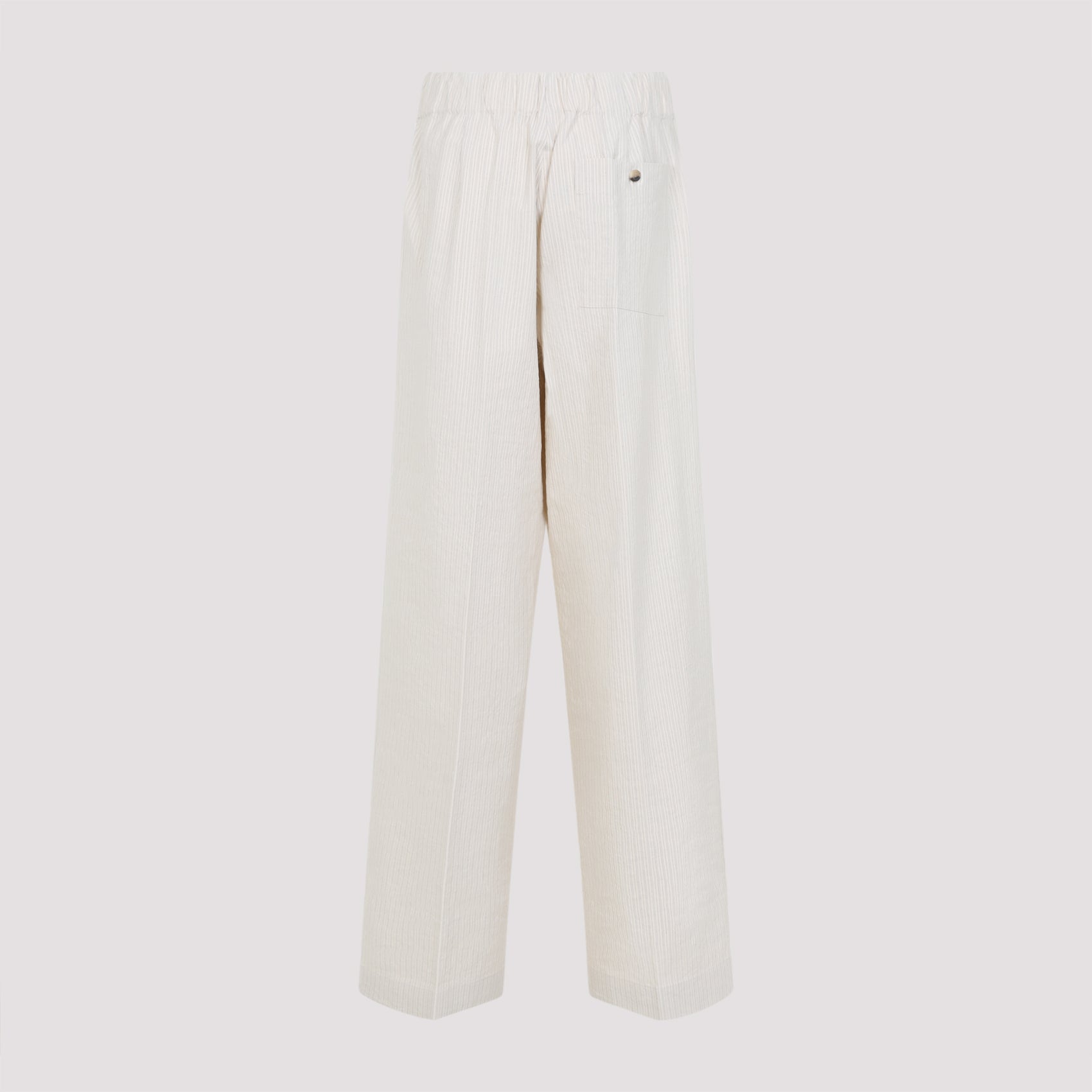 Pila Pants Nude & Neutrals Cotton Paper