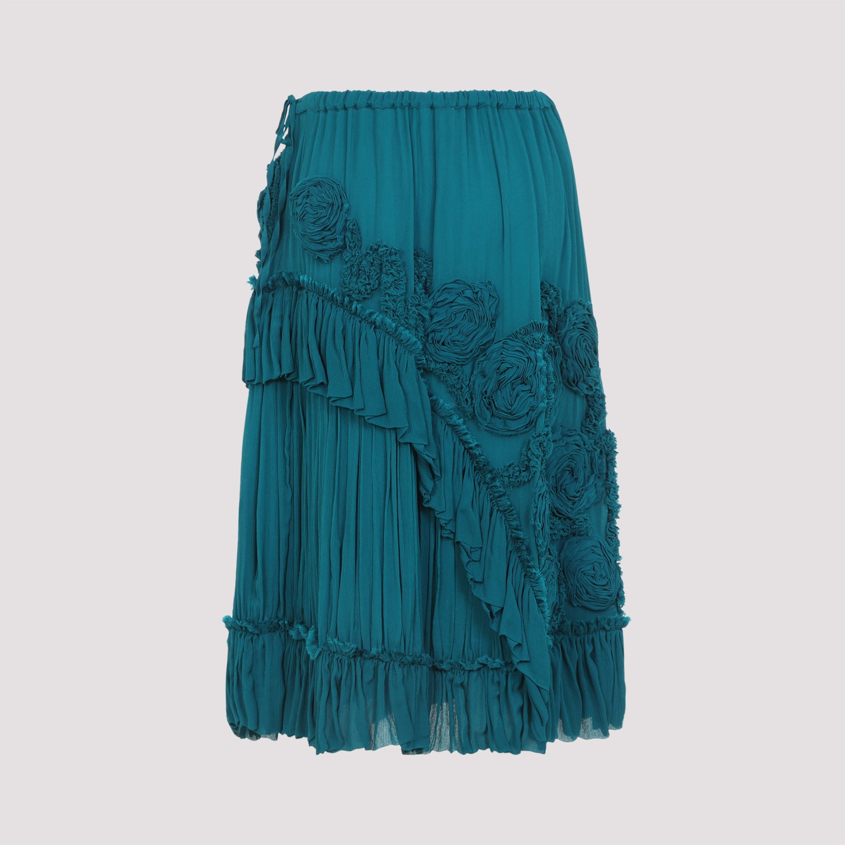 Sammy Bis Midi Skirt Grey Viscose