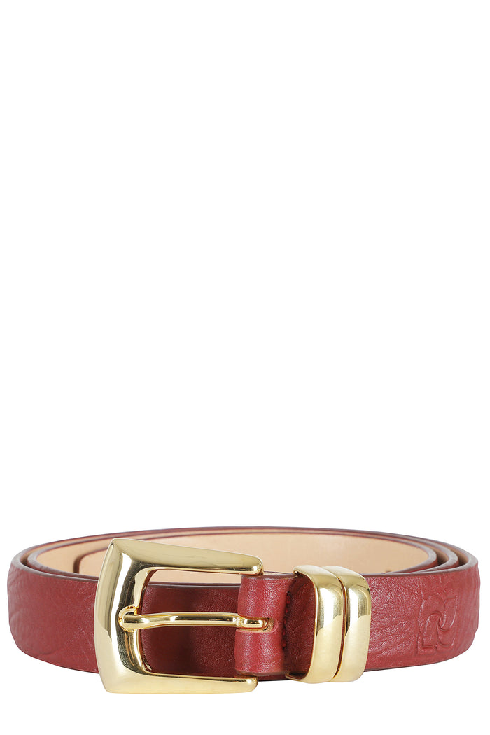 Belt Red Pelle Bovina Cintura