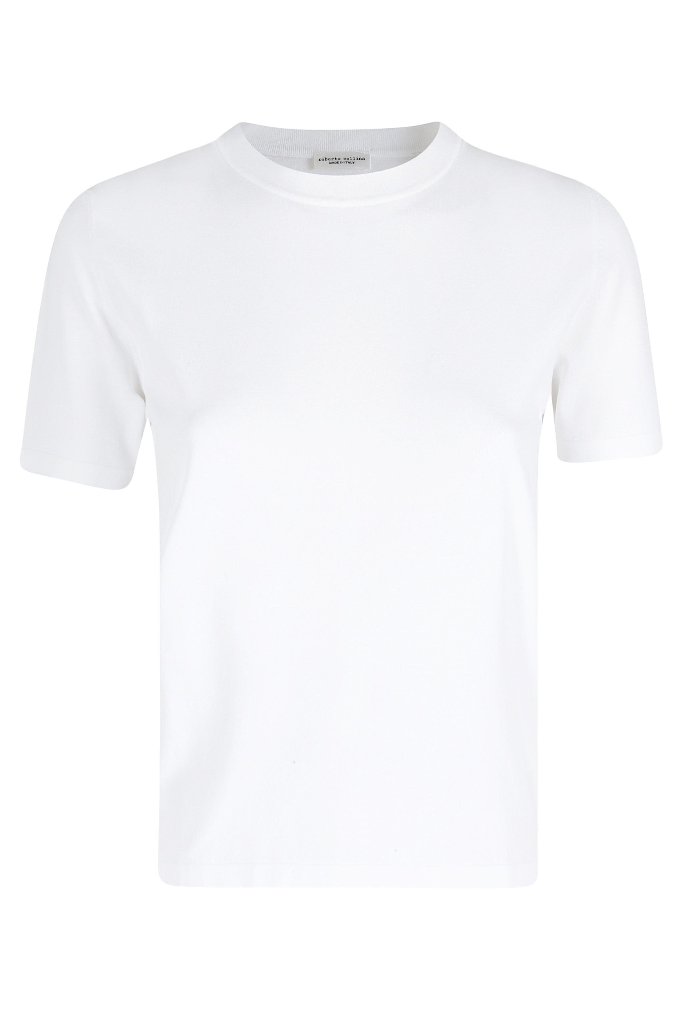 Girocollo Mc White Viscosa Poliestere T-shirt