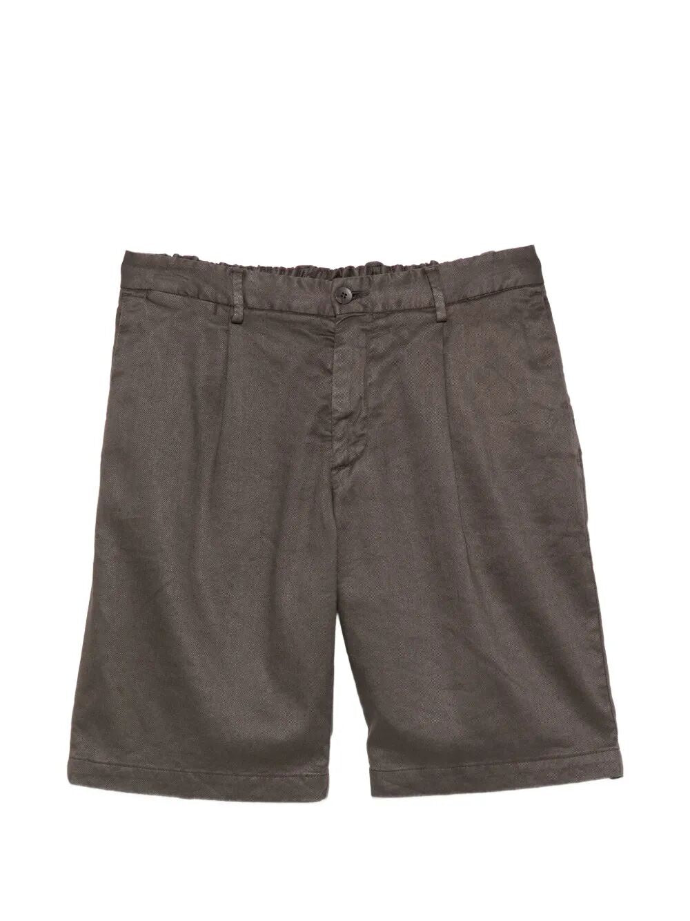 Short Ischia 1 Pence Elastic Waist Brown Li Co Ea Pant