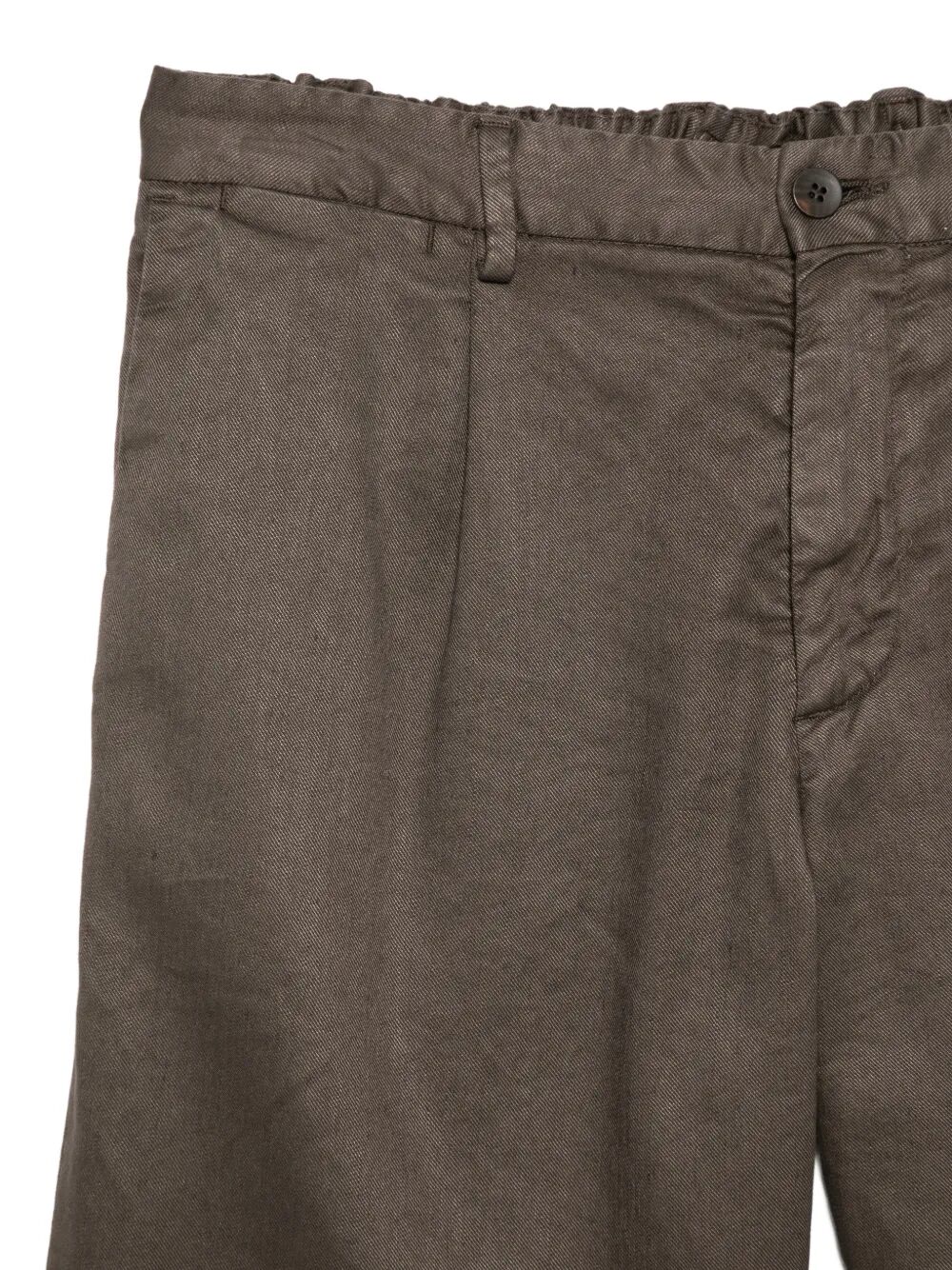 Short Ischia 1 Pence Elastic Waist Brown Li Co Ea Pant