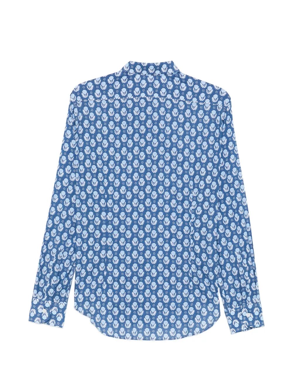 Sean Ml Panamino Stampato Dis F710 Blue Co Ea Shirt