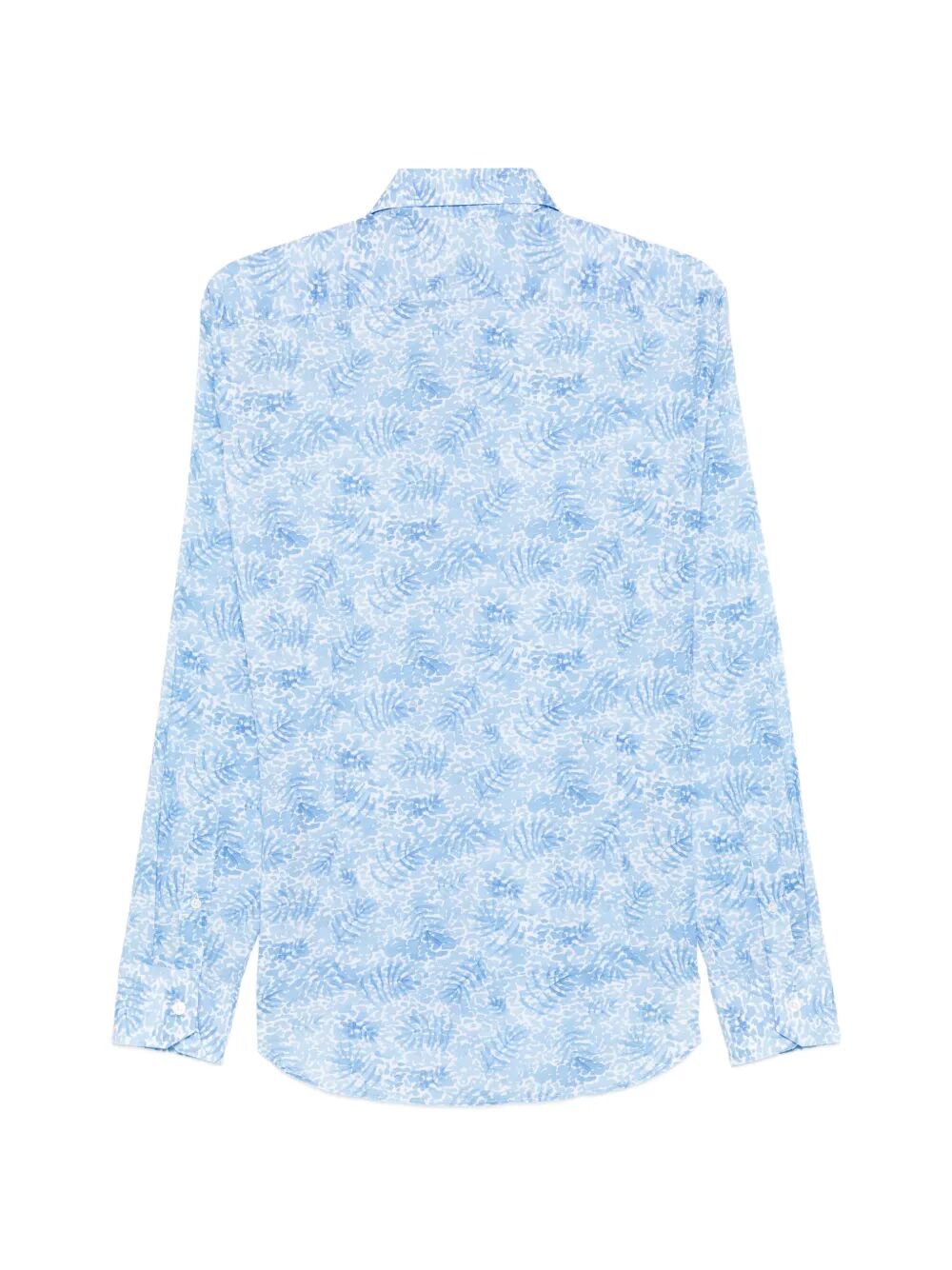Sean Ml Panamino Stampato Dis F60 Blue Co Ea Shirt
