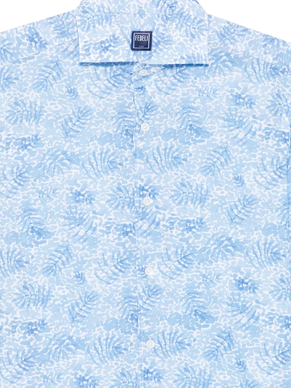 Sean Ml Panamino Stampato Dis F60 Blue Co Ea Shirt