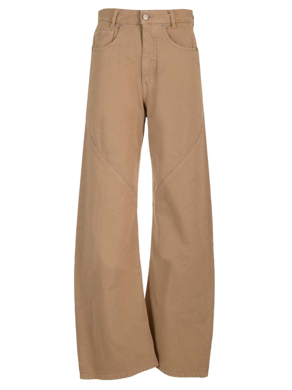 Trousers Cotton Twill Beige