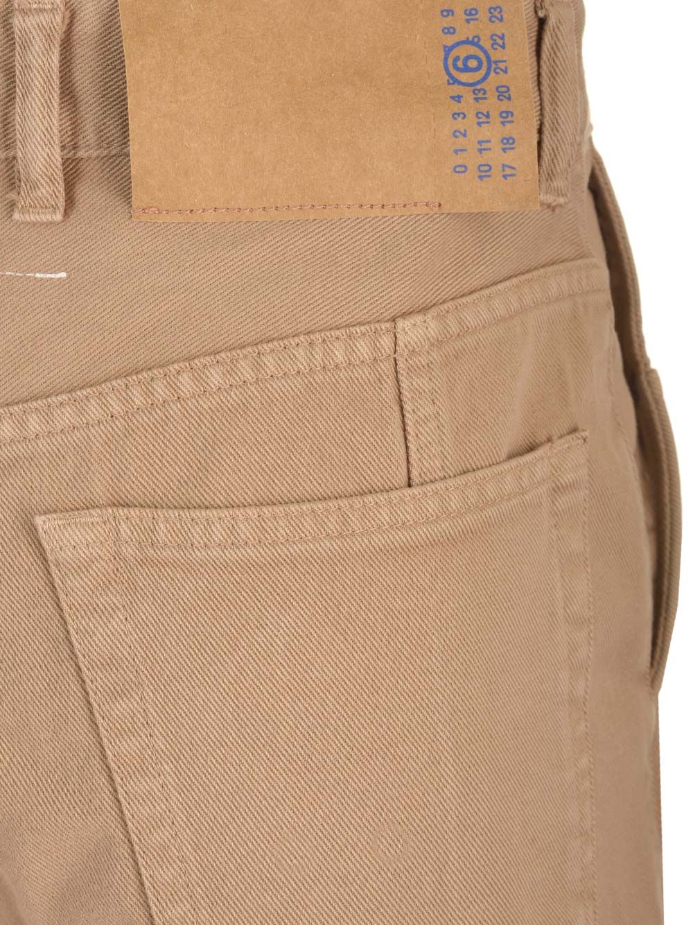 Trousers Cotton Twill Beige