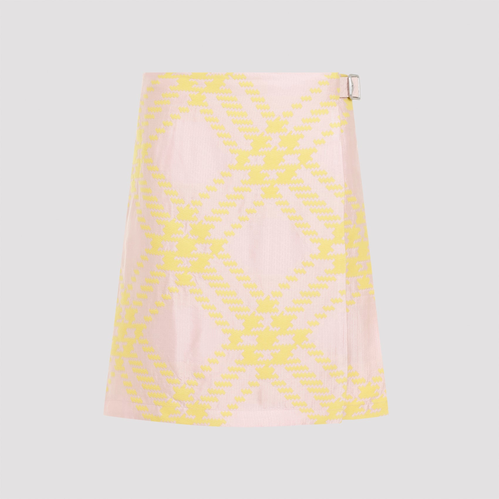 Skirt Pink & Purple Cotton Viscose Silk