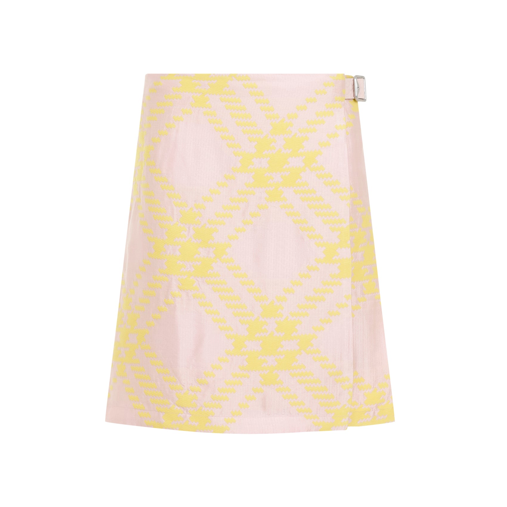 Skirt Pink & Purple Cotton Viscose Silk