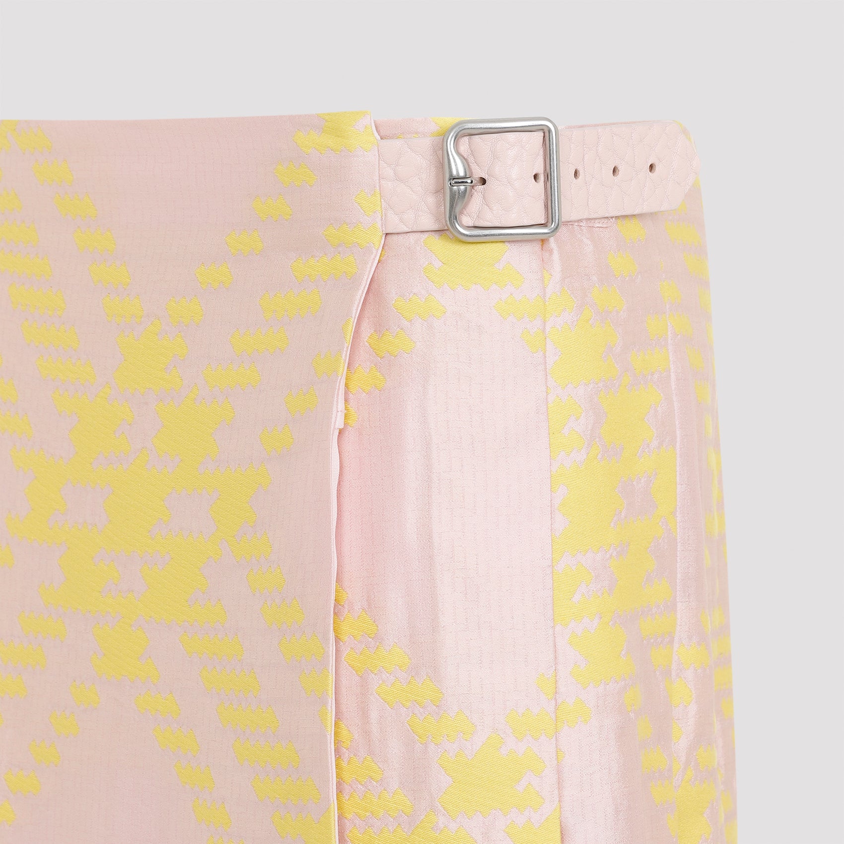 Skirt Pink & Purple Cotton Viscose Silk