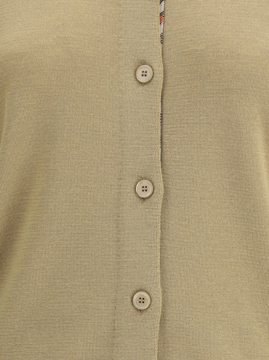 Knit Cardigan Flax Wool