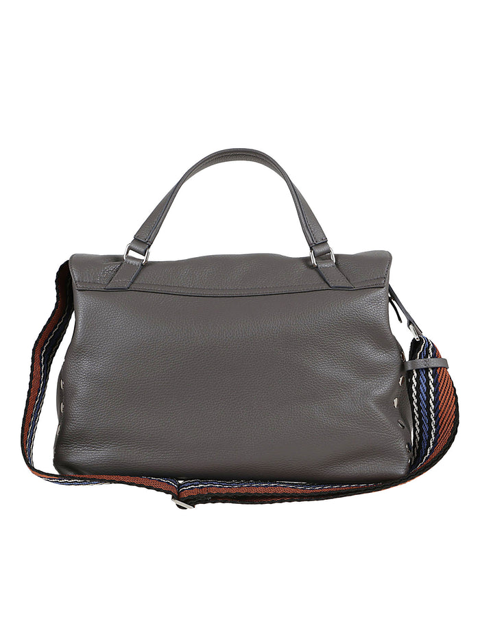 Postina Daily Giorno M Grey Leather Borsa