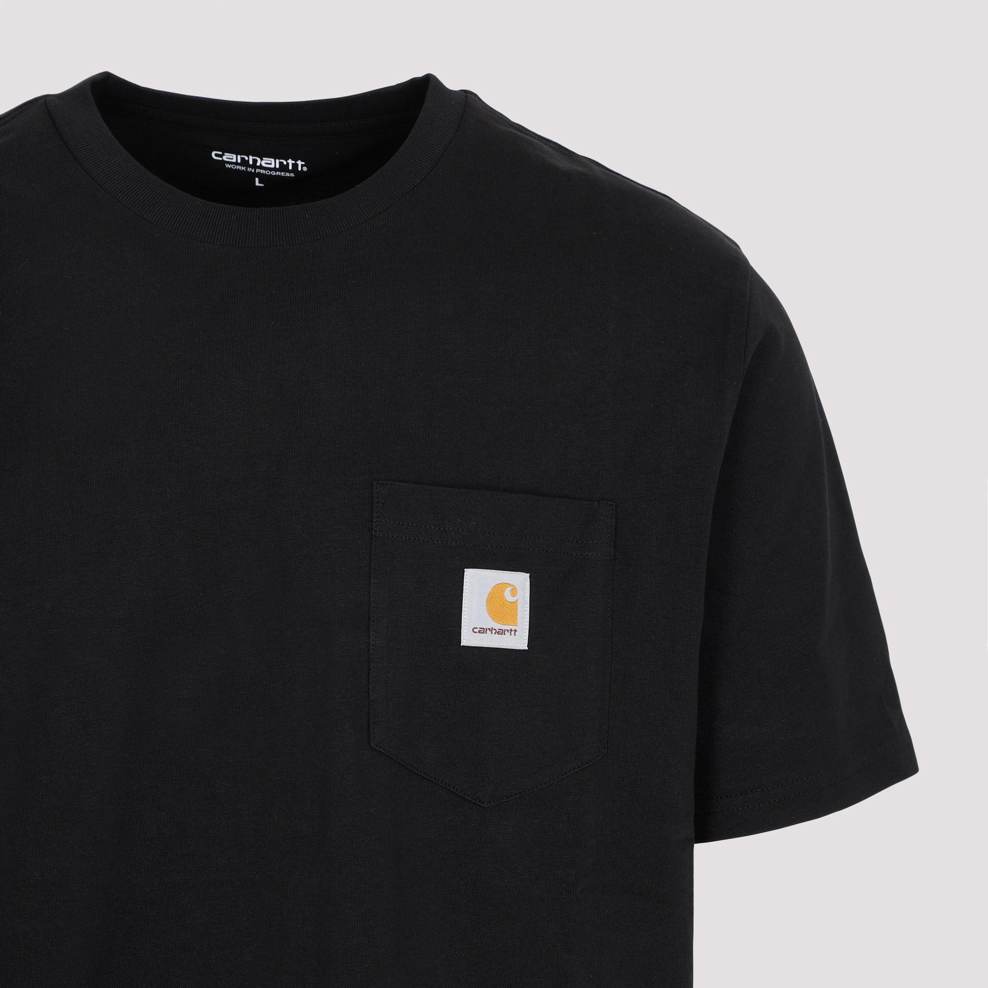 Cotton Pocket T-Shirt Black Tshirt