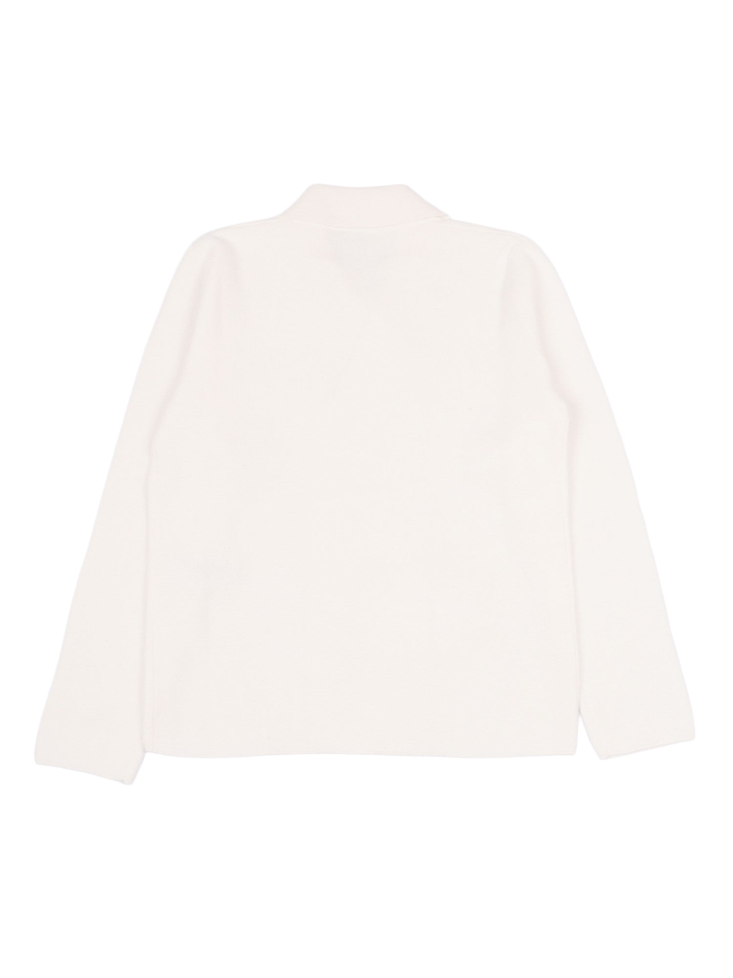 Sweater White Cotton Crewneck