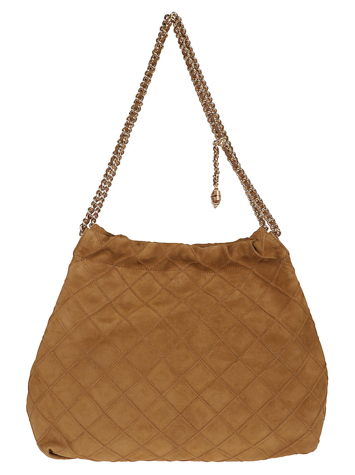 Fleming Suede Hobo Bag Brown Borsa